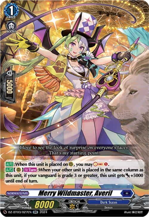 Merry Wildmaster Averil (3027) [DZ-BT03] - Cardfight Vanguard Single