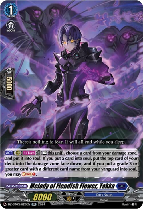 Melody of Fiendish Flower Takka (3028) [DZ-BT03] - Cardfight Vanguard Single