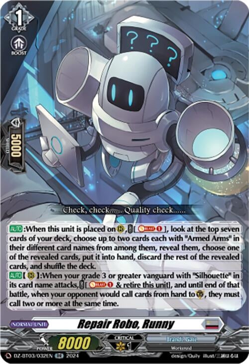 Repair Robo Runny (3032) [DZ-BT03] - Cardfight Vanguard Single