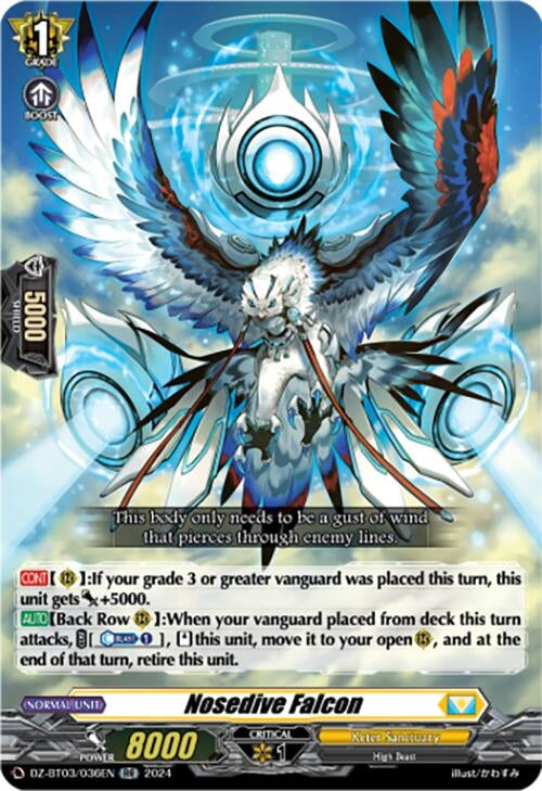 Nosedive Falcon (3036) [DZ-BT03] - Cardfight Vanguard Single