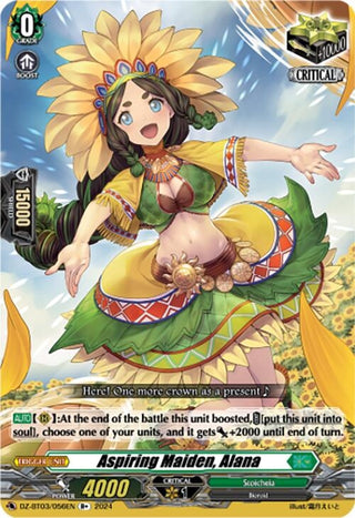 Aspiring Maiden Alana (R + ) (3056) [DZ-BT03] - Cardfight Vanguard Single