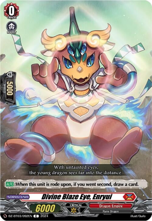 Divine Blaze Eye Enryui (3092) [DZ-BT03] - Cardfight Vanguard Single