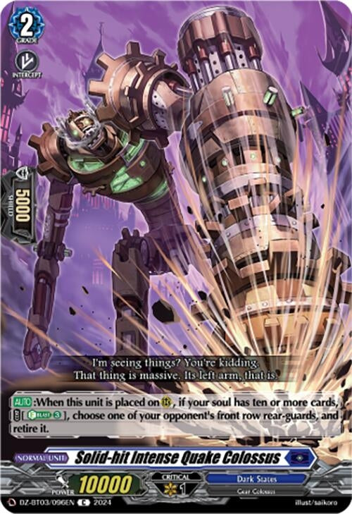 Solid-hit Intense Quake Colossus (3096) [DZ-BT03] - Cardfight Vanguard Single