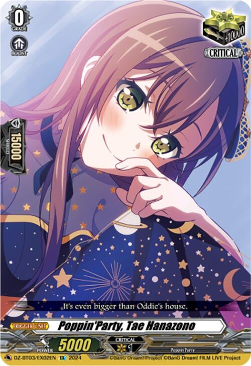 Poppin’Party Tae Hanazono (EX) (302) [DZ-BT03] - Cardfight Vanguard Single