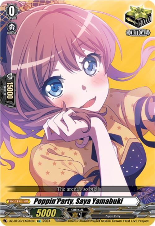 Poppin’Party Saya Yamabuki (EX) (304) [DZ-BT03] - Cardfight Vanguard Single