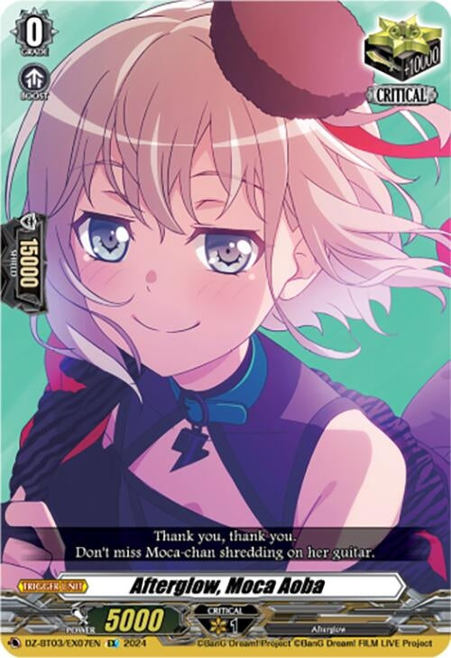 Afterglow Moca Aoba (EX) (307) [DZ-BT03] - Cardfight Vanguard Single
