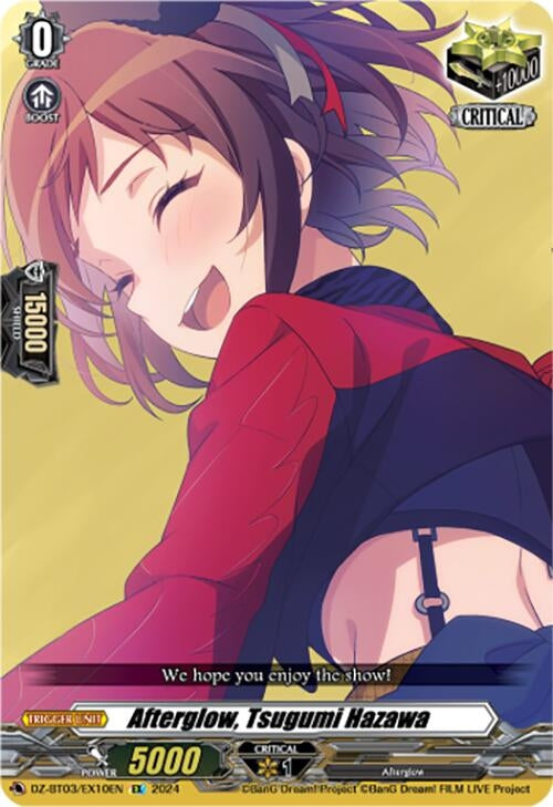 Afterglow Tsugumi Hazawa (EX) (310) [DZ-BT03] - Cardfight Vanguard Single