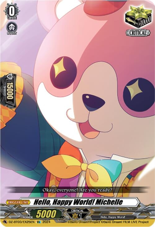 Hello Happy World! Michelle (EX) (325) [DZ-BT03] - Cardfight Vanguard Single