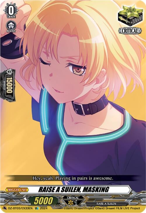 RAISE A SUILEN MASKING (EX) (333) [DZ-BT03] - Cardfight Vanguard Single