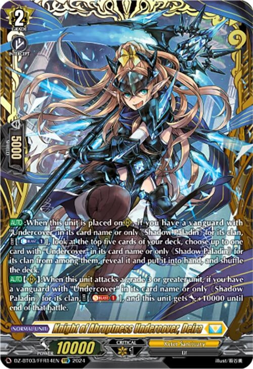 Knight of Abruptness Undercover Deira (FFR) (314) [DZ-BT03] - Cardfight Vanguard Single