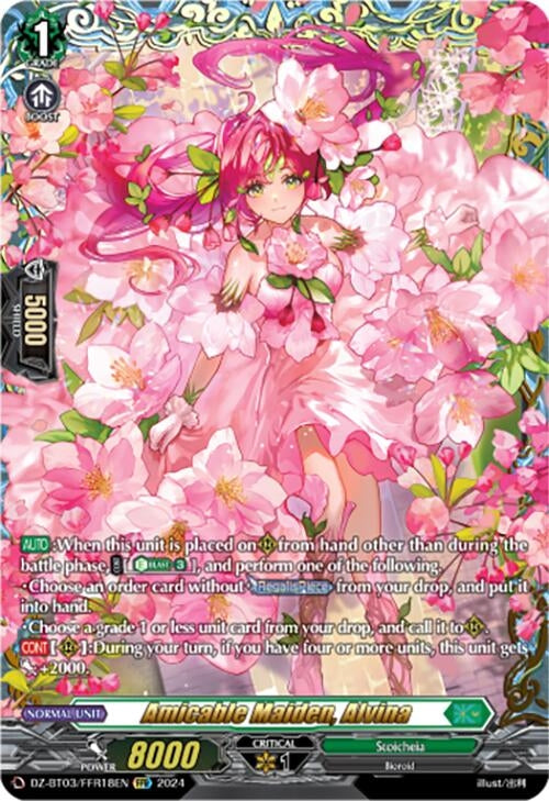 Amicable Maiden Alvina (FFR) (318) [DZ-BT03] - Cardfight Vanguard Single