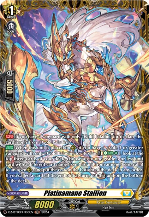 Platinamane Stallion (FR) (333) [DZ-BT03] - Cardfight Vanguard Single