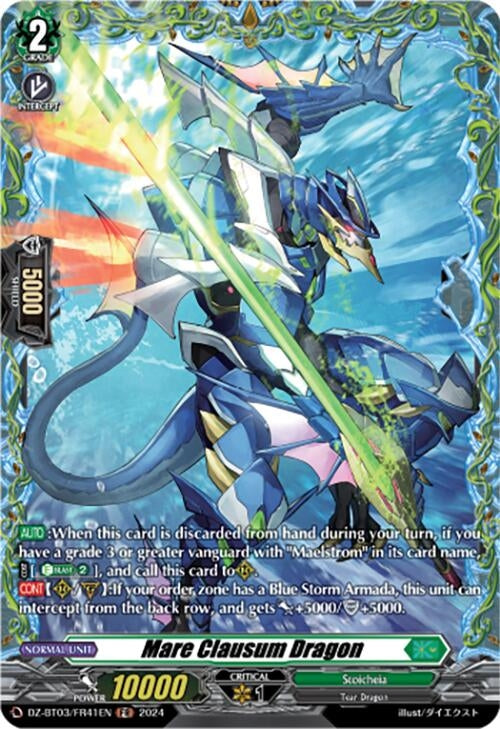 Mare Clausum Dragon (FR) (341) [DZ-BT03] - Cardfight Vanguard Single