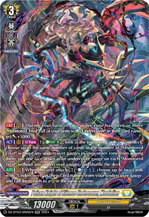 Poison Knight of Silence Undercover Mordalion (SR) (326) [DZ-BT03] - Cardfight Vanguard Single