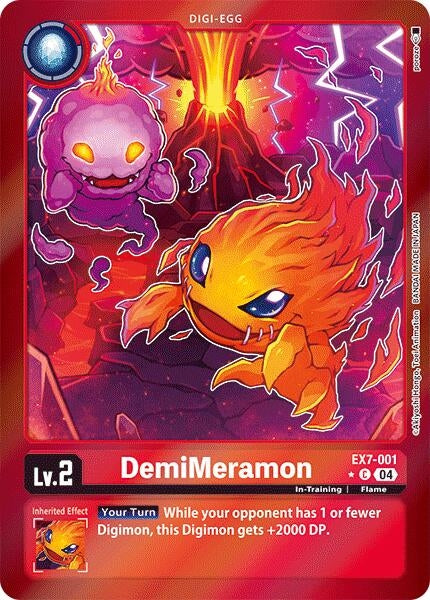 DemiMeramon (Foil) (7001) [EX07] - Digimon Card Game Single