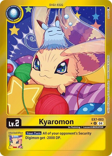 Kyaromon (Foil) (7003) [EX07] - Digimon Card Game Single