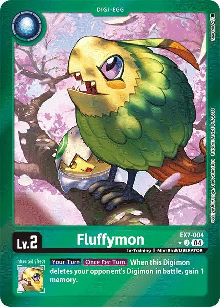 Fluffymon (Foil) (7004) [EX07] - Digimon Card Game Single
