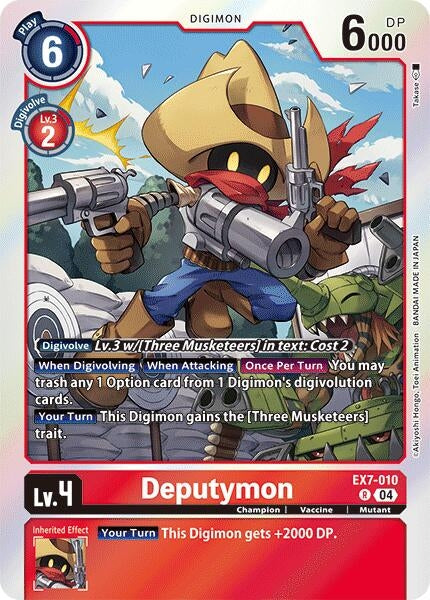 Deputymon (7010) [EX07] - Digimon Card Game Single