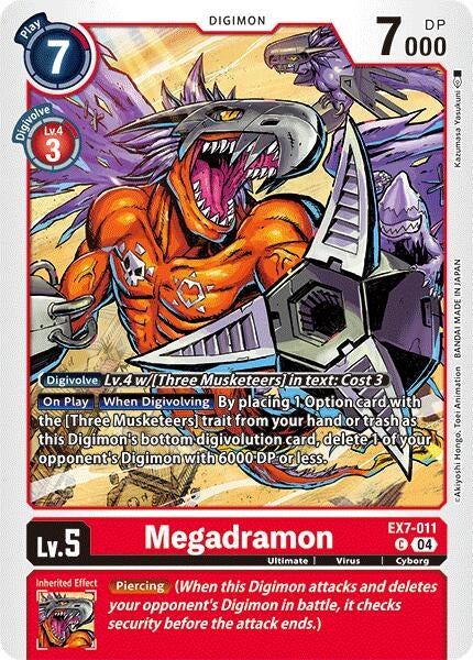 Megadramon (7011) [EX07] - Digimon Card Game Single
