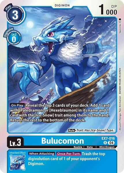 Bulucomon (7016) [EX07] - Digimon Card Game Single