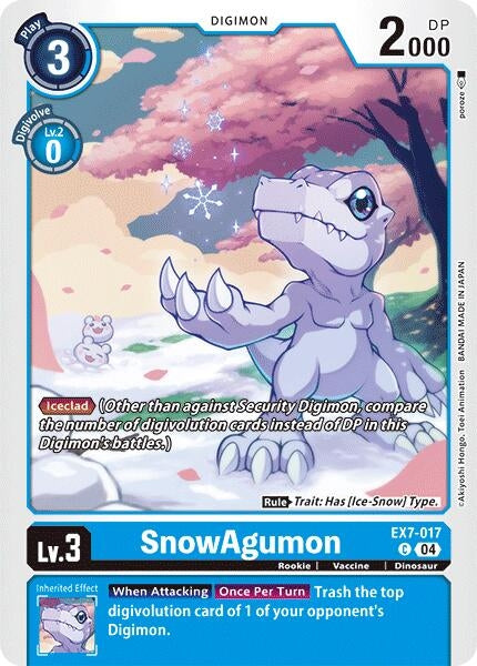 SnowAgumon (7017) [EX07] - Digimon Card Game Single