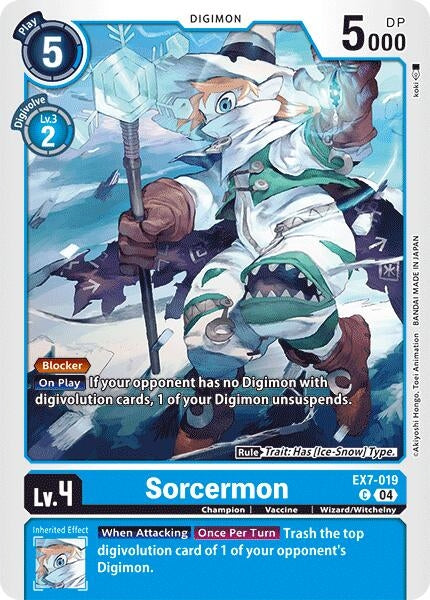 Sorcermon (7019) [EX07] - Digimon Card Game Single