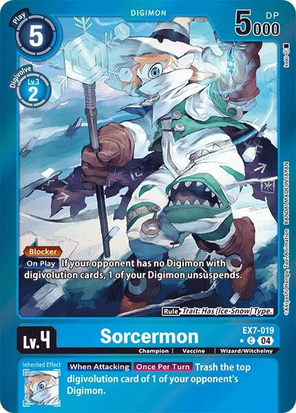 Sorcermon (Foil) (7019) [EX07] - Digimon Card Game Single