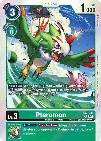 Pteromon (7031) [EX07] - Digimon Card Game Single