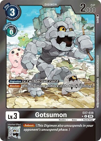 Gotsumon (Foil) (7038) [EX07] - Digimon Card Game Single