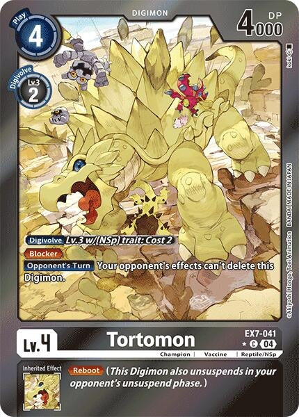 Tortomon (Foil) (7041) [EX07] - Digimon Card Game Single