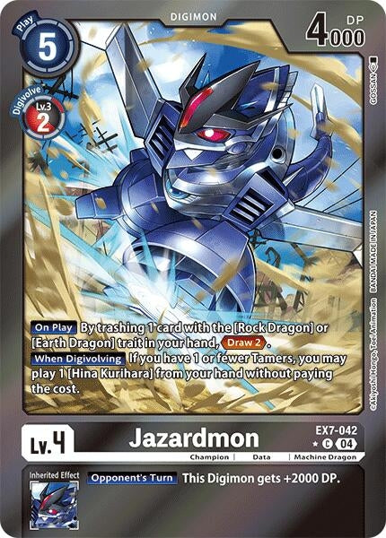 Jazardmon (Foil) (7042) [EX07] - Digimon Card Game Single