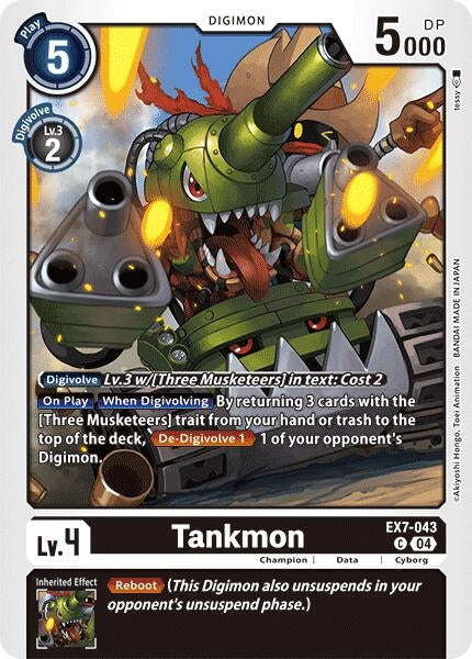 Tankmon (7043) [EX07] - Digimon Card Game Single