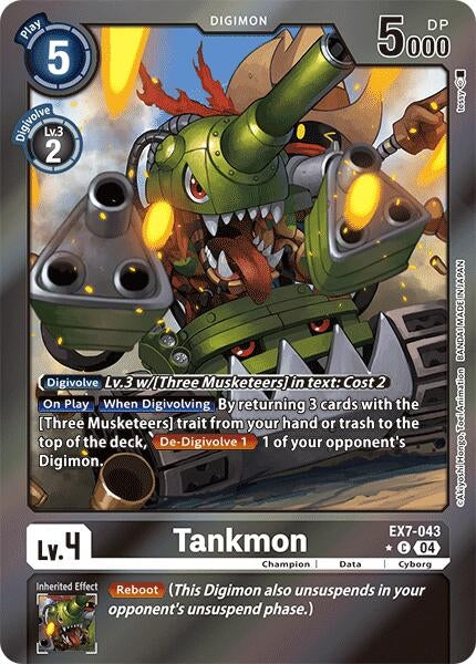 Tankmon (Foil) (7043) [EX07] - Digimon Card Game Single