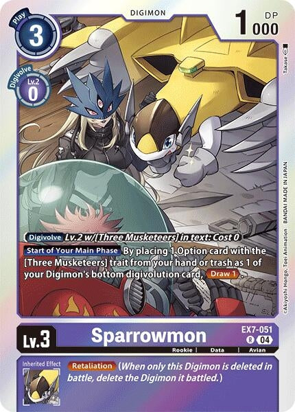 Sparrowmon (7051) [EX07] - Digimon Card Game Single