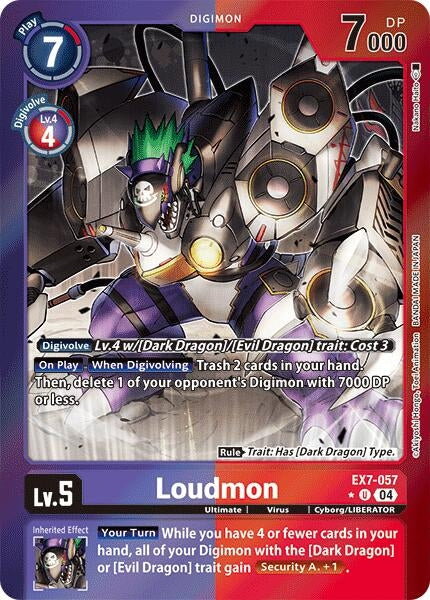 Loudmon (Foil) (7057) [EX07] - Digimon Card Game Single