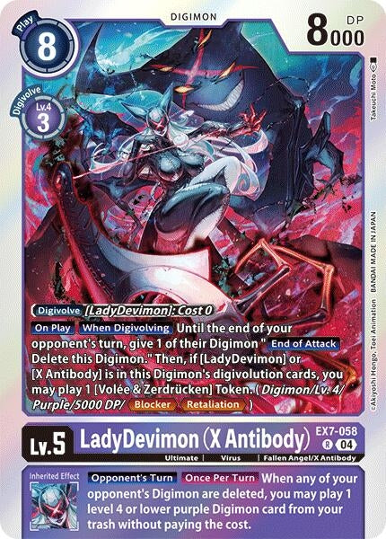 LadyDevimon (X Antibody) (7058) [EX07] - Digimon Card Game Single