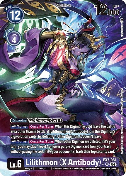 Lilithmon (X Antibody) (Alternate Art) (7061) [EX07] - Digimon Card Game Single