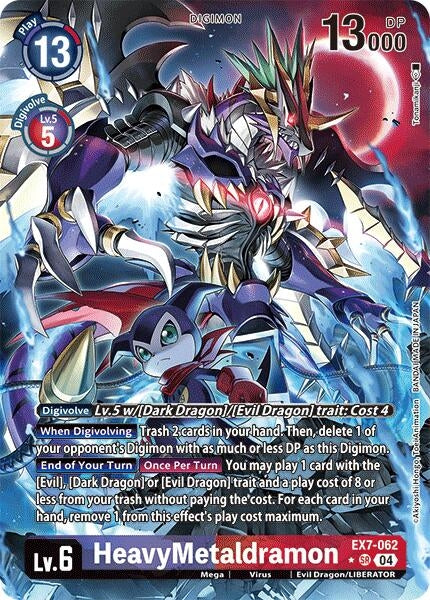 HeavyMetaldramon (Alternate Art) (7062) [EX07] - Digimon Card Game Single