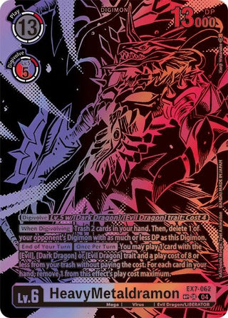 HeavyMetaldramon (Textured) (7062) [EX07] - Digimon Card Game Single