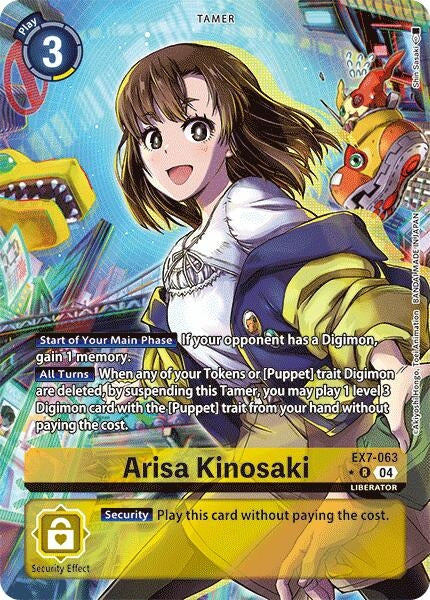 Arisa Kinosaki (Alternate Art) (7063) [EX07] - Digimon Card Game Single