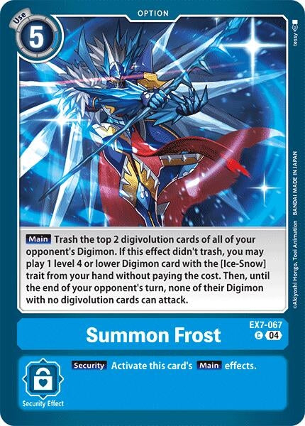 Summon Frost (7067) [EX07] - Digimon Card Game Single