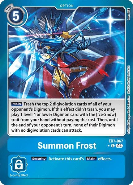 Summon Frost (Foil) (7067) [EX07] - Digimon Card Game Single
