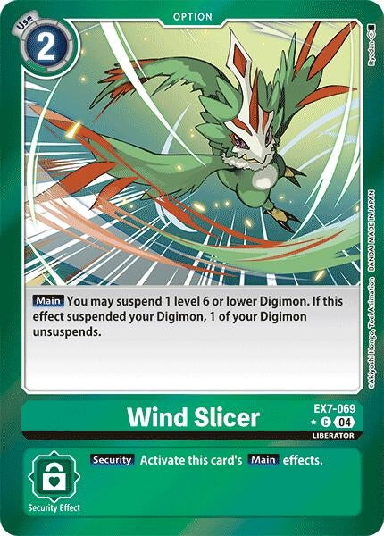 Wind Slicer (Foil) (7069) [EX07] - Digimon Card Game Single