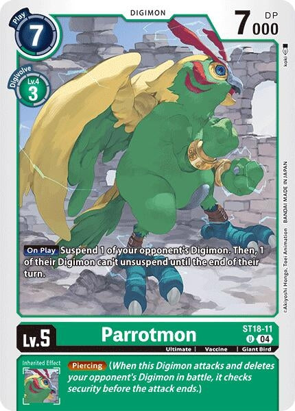 Parrotmon (1811) [ST18] - Digimon Card Game Single