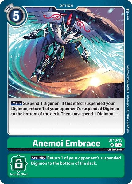 Anemoi Embrace (1815) [ST18] - Digimon Card Game Single