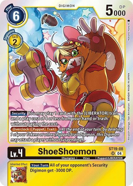 ShoeShoemon (1908) [ST19] - Digimon Card Game Single
