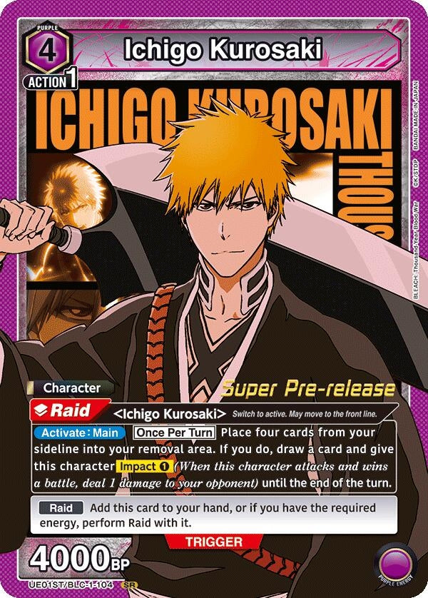 Ichigo Kurosaki (104) (11104) [UE01ST PRE] - Union Arena Single