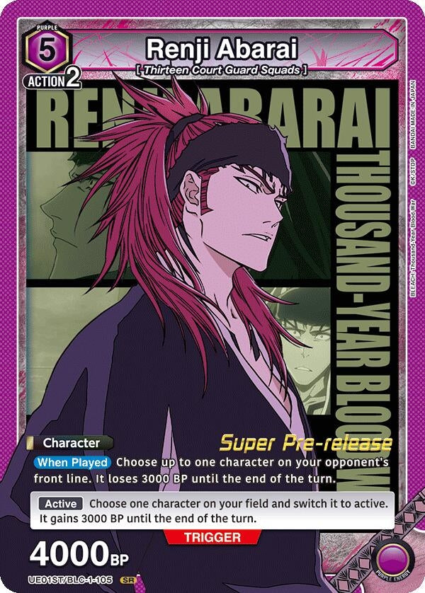 Renji Abarai (105) (11105) [UE01ST PRE] - Union Arena Single