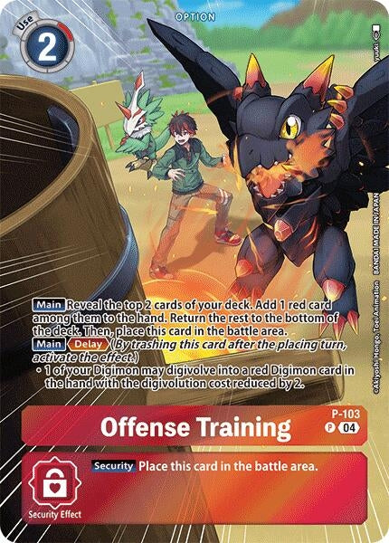 Offense Training (Starter Deck 18 Exclusive) (103) [D-PR] - Digimon Card Game Single