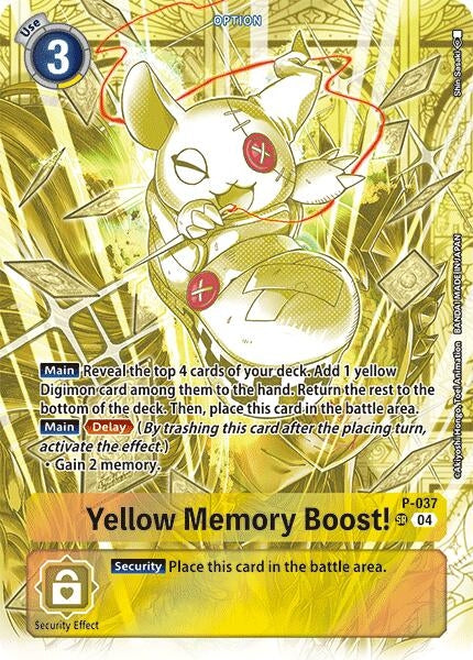Yellow Memory Boost! (Starter Deck 19 Exclusive) (37) [D-PR] - Digimon Card Game Single